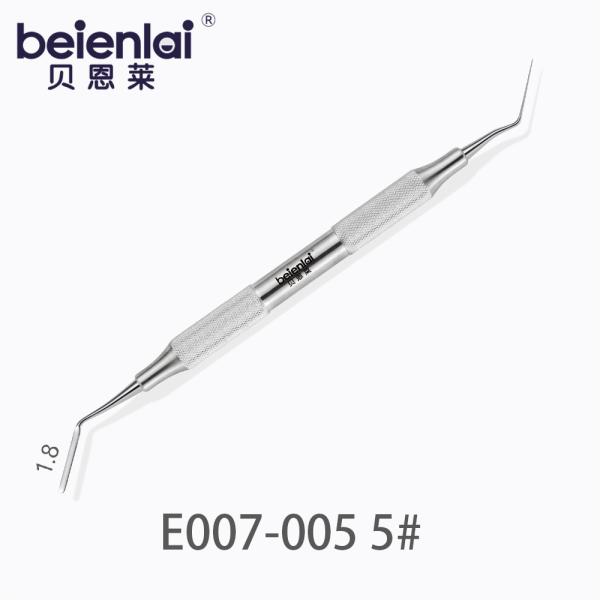Benlai Gingival Separator E007-005 KXS 3#, Double End Curved Tip 1.8, φ9.5 Hollow Round Handle